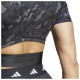 Adidas Γυναικεία κοντομάνικη μπλούζα Techfit Print Crop Top